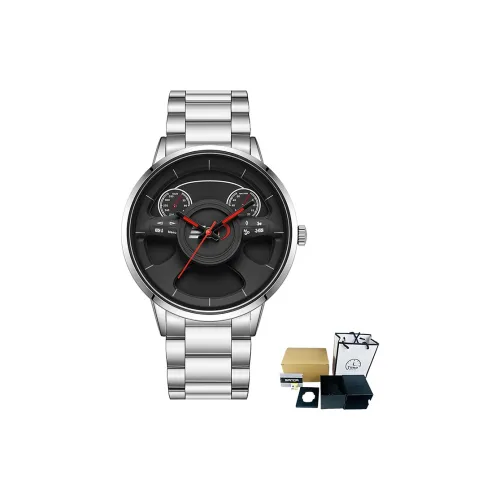 Sanda Кварцевый механизм Мужские часы Черный циферблат