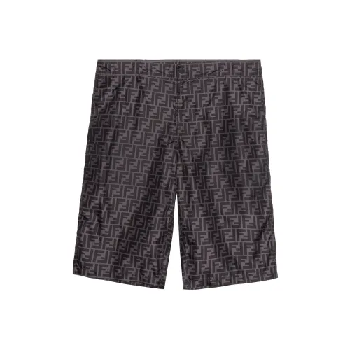 FENDI Мужские Повседневные Шорты Черные