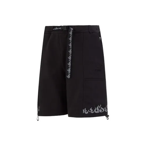 PUMA Humming 3,SS23 Chinese Culture Tribute Series Черные Мужские Повседневные Шорты