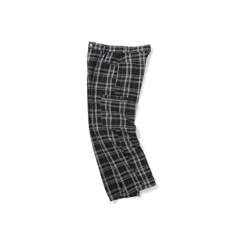Phew Повседневные брюки Унисекс Черный Белый Клетка