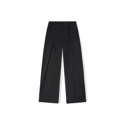 WILD LEADER Повседневные брюки Унисекс Черный цвет рояля