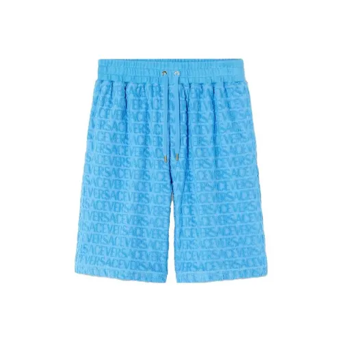 VERSACE Blue Men's Casual Shorts VERSACE Синий Мужские Повседневные Шорты