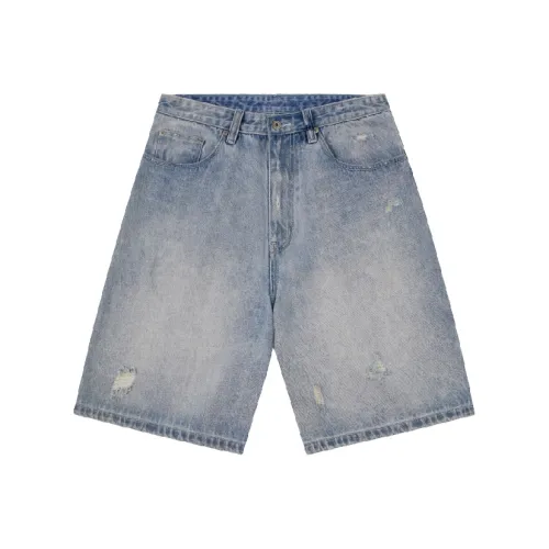 BLANK PROGRAM Джинсовые шорты Унисекс Джинсовый синий