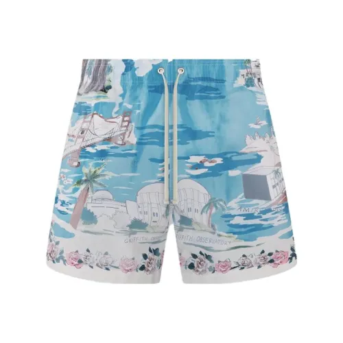 AMIRI Мужские синие плавательные шорты