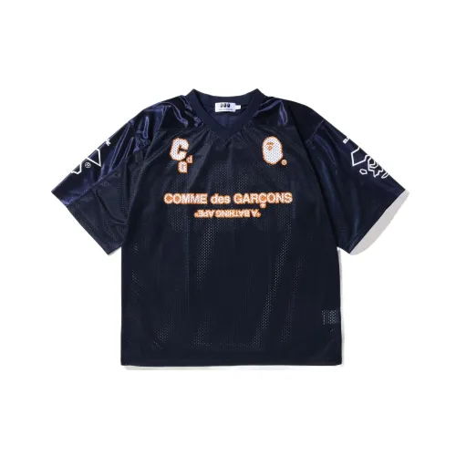 A BATHING APE Comme Des Garçons Spring Summer 2022 Collection Футбол Джерси Унисекс