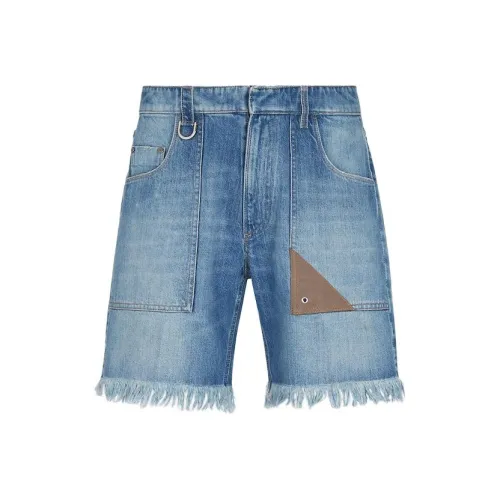 FENDI SS23 Повседневные шорты Мужские Синие