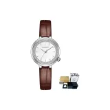 Ремень, кофе, серебристо-белый