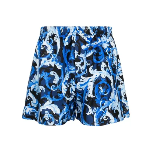 VERSACE Пляжные шорты Мужские Синие