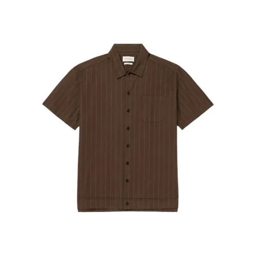 OLIVER SPENCER Рубашка Мужская Коричневая