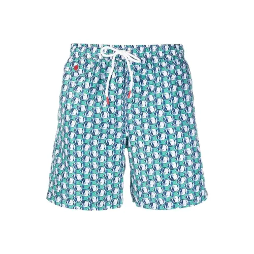 KITON Мужские плавательные шорты аква-зеленого цвета