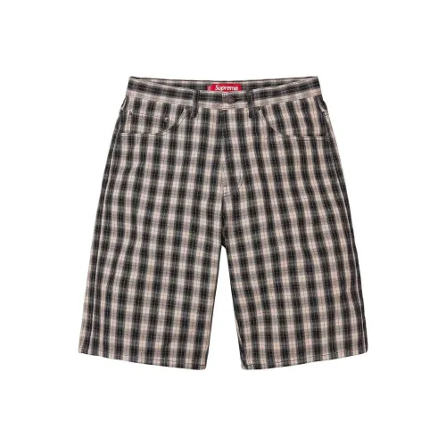 Supreme SS24 WEEK17 Клетчатый Baggy Короткий Повседневные шорты Унисекс