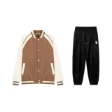 Set (Dark Beige Coat + Black Pants)  
Комплект (Темно-бежевый пальто + черные штаны)