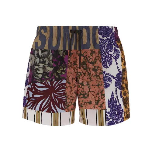 DRIES VAN NOTEN Многоцветные Мужские Повседневные Шорты