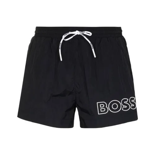 Hugo Boss Черные Мужские Пляжные Шорты