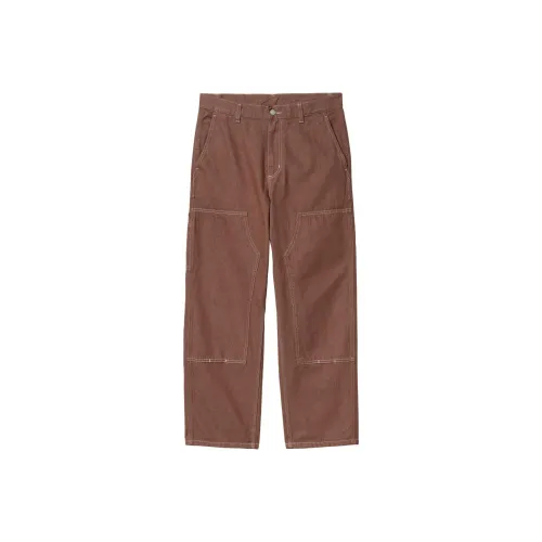 Carhartt WIP Midland Double Knee Pants Jeans Men's Brown Red