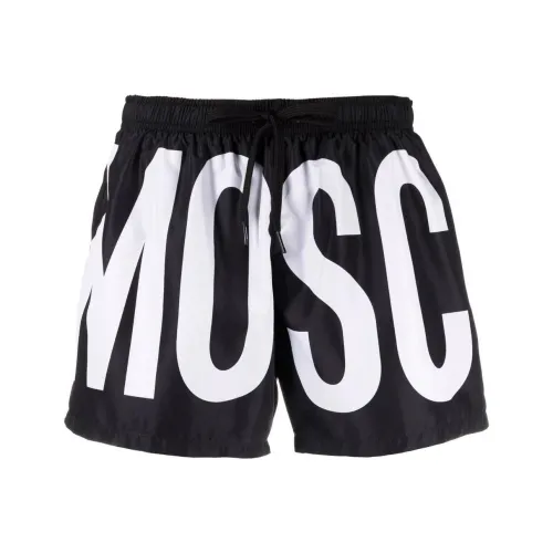 MOSCHINO Черные Мужские Повседневные Шорты
