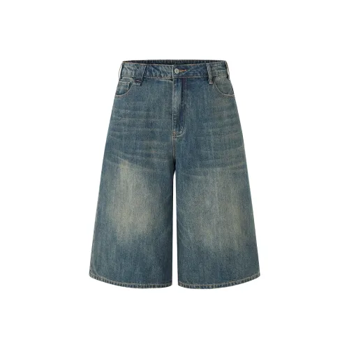 IMXS Blue Men's Denim Shorts IMXS Синий Мужские Джинсовые Шорты