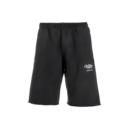 Off Белый SS23 Повседневные шорты Мужской Черный