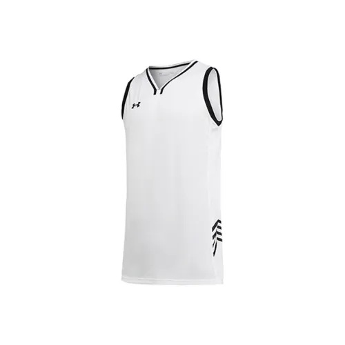 Under Armour Белый Мужская баскетбольная майка