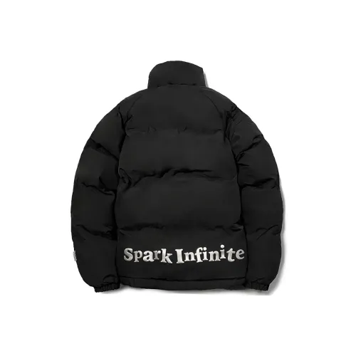 MIRACLE KILL x SPARK INFINITE Хлопковый пуховик Пальто Унисекс Черный