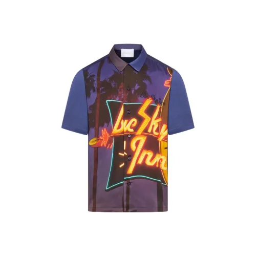 Blue Sky Inn Синий Мужская Рубашка
