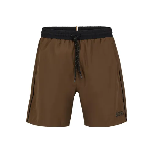 Hugo Boss Хаки Зеленые Мужские Повседневные Шорты
