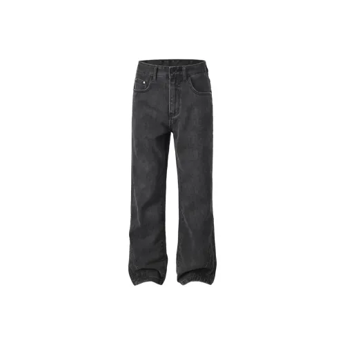 Zanzas Джинсы Унисекс Элегантный Серый