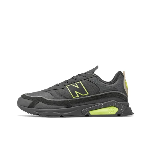 New Balance NB X Racer Устойчивый к истиранию Низкий Топ Спортивная Повседневная Обувь Мужская Темно-Серый Зеленый Ширина D
