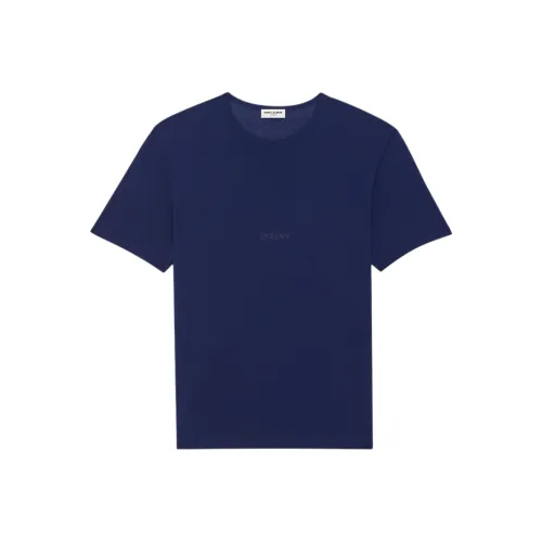 SAINT LAURENT T-рубашка мужская синяя