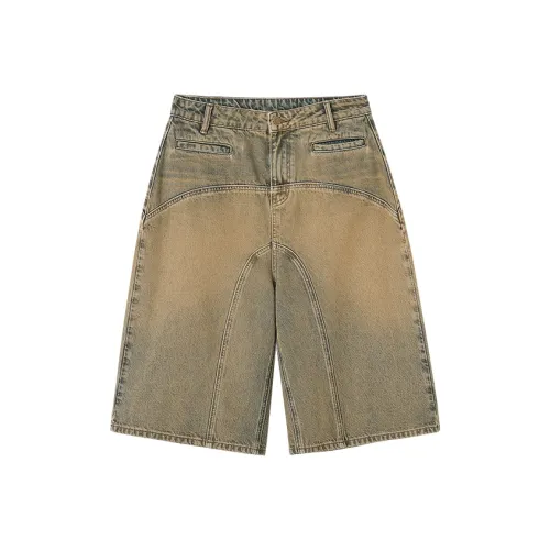 CONP Хаки Унисекс Джинсовые шорты