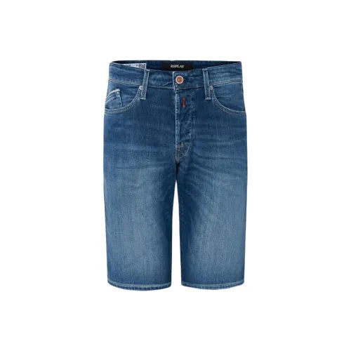 REPLAY Blue Men's Denim Shorts REPLAY Синий Мужские Джинсовые Шорты