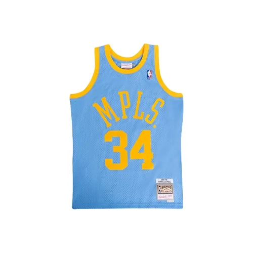 MITCHELL NESS Баскетбольная Джерси Мужская Небесно-Голубая