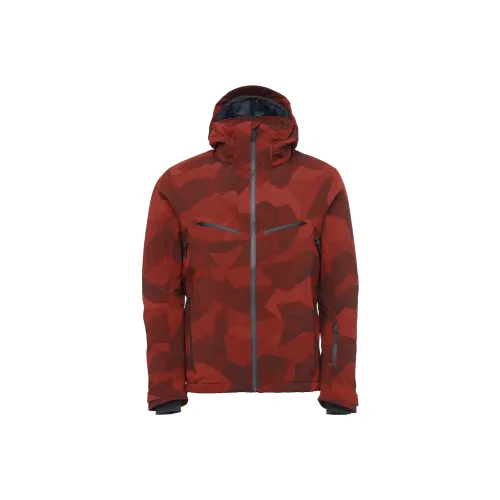 SALOMON Brilliant Красный Коричневый Мужская Лыжная Куртка