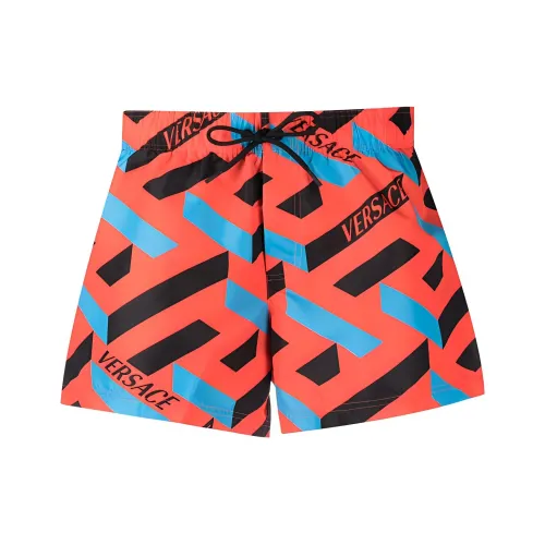 VERSACE Red Мужские Пляжные Шорты