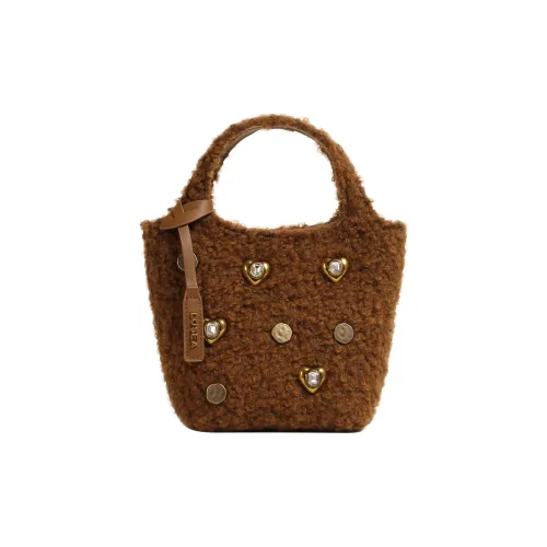 LOSEA Искусственный мех Сумка Маленькая Женская Коричневая