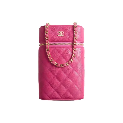 CHANEL Икорный кожа через плечо сумка клатч маленький женский розовый