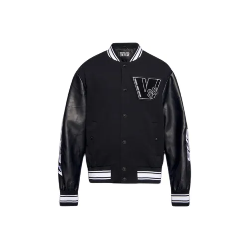 VERSACE JEANS COUTURE SS24 Куртки и Пальто Мужской Черный