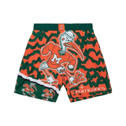 Mitchell Ness Зеленые Мужские Повседневные Шорты