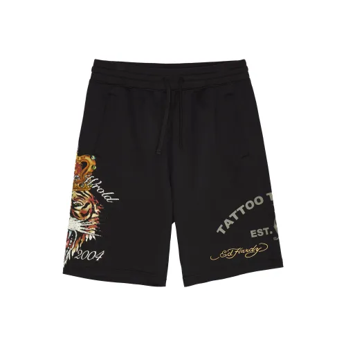Ed Hardy E1OCM230 Черные Мужские Повседневные Шорты