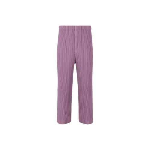 Homme Plissé Issey Miyake SS25 Повседневные брюки Мужской Фиолетовый