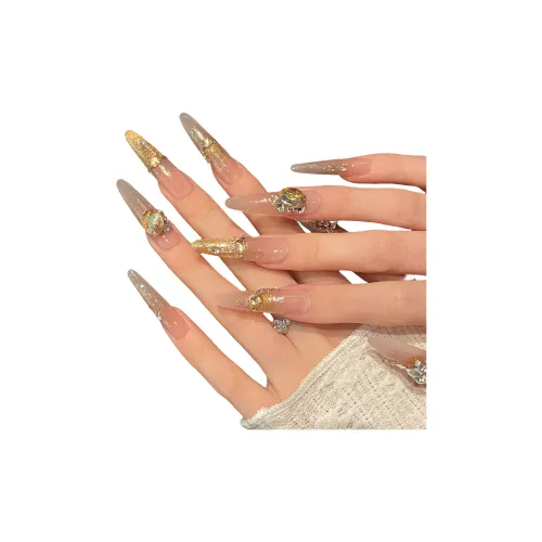 XIAMEIYU Waltz Осветляющий False Nail Заостренный Тип Розовый Смузи Coquette 35 мм