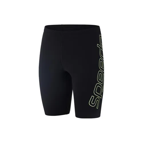 Speedo Черный/Зеленый Цвет Мужские Плавательные Шорты