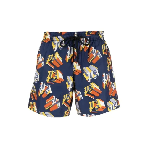 PALM ANGELS Palm Angels X Vilebrequin Collection Синие Мужские Повседневные Шорты