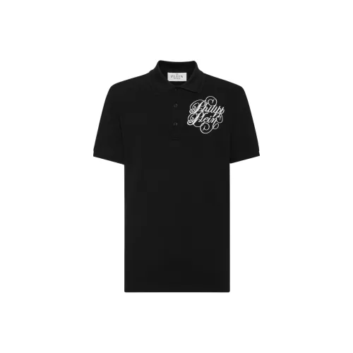 PHILIPP PLEIN Мужская черная поло рубашка