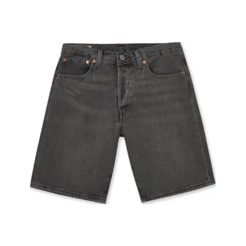 Levis Gray Men's Denim Shorts Левис Серые Мужские Джинсовые Шорты