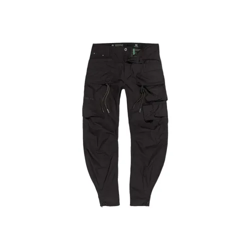 STAR RAW Темно-черные Мужские Повседневные Штаны