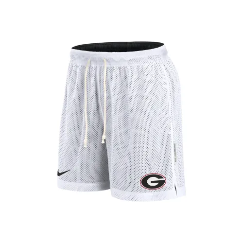 nike Georgia Bulldogs Primetime Двусторонние шорты Dri Fit для повседневного использования мужские белые