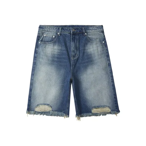 WAYNEXZAVIER Джинсовые шорты Мужские Синие