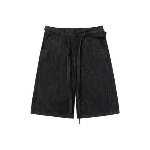 SIMPLE PROJECT Джинсовые шорты Унисекс Черный
