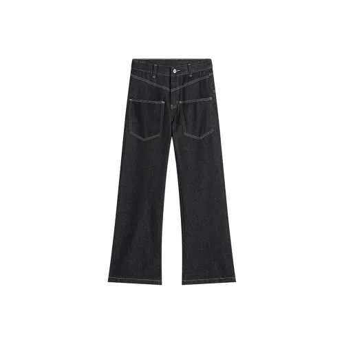 Songlan Оригинальный Черный Деним Унисекс Джинсы